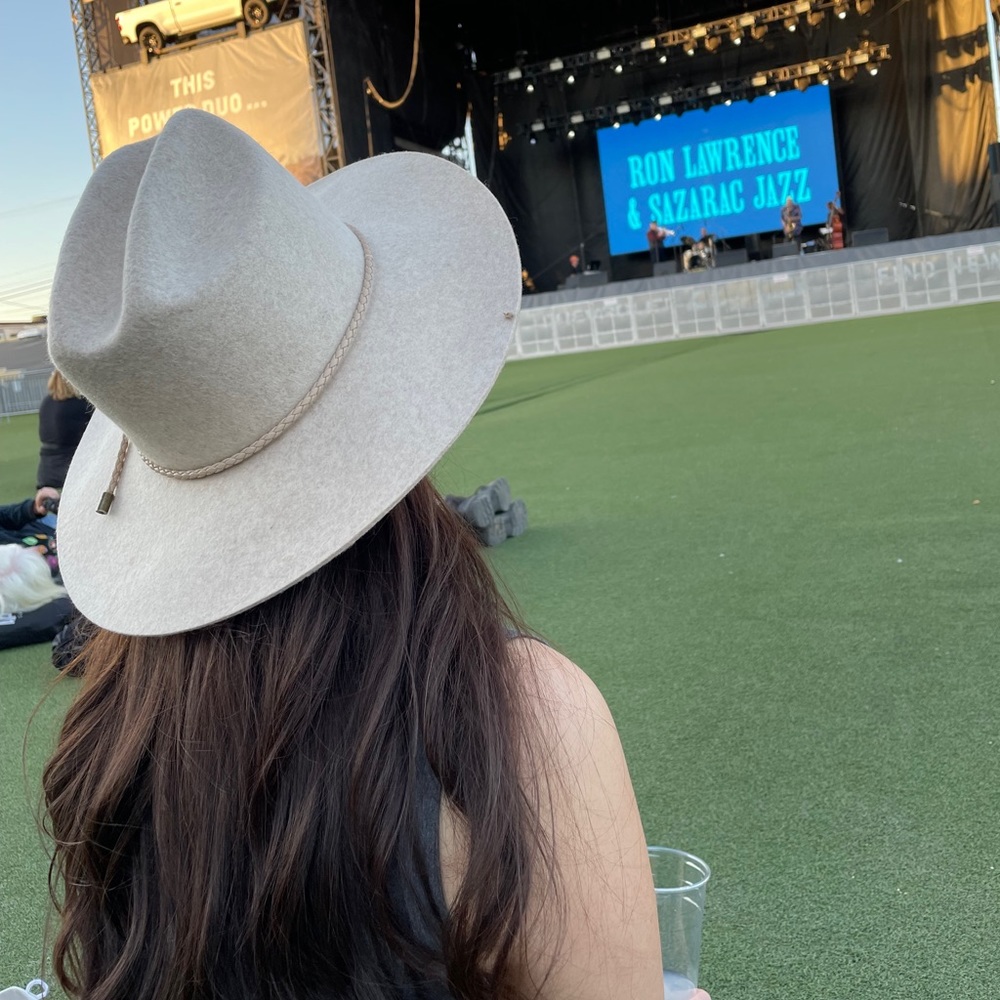 Universal Thread Western Wool Fedora Hat - image 1